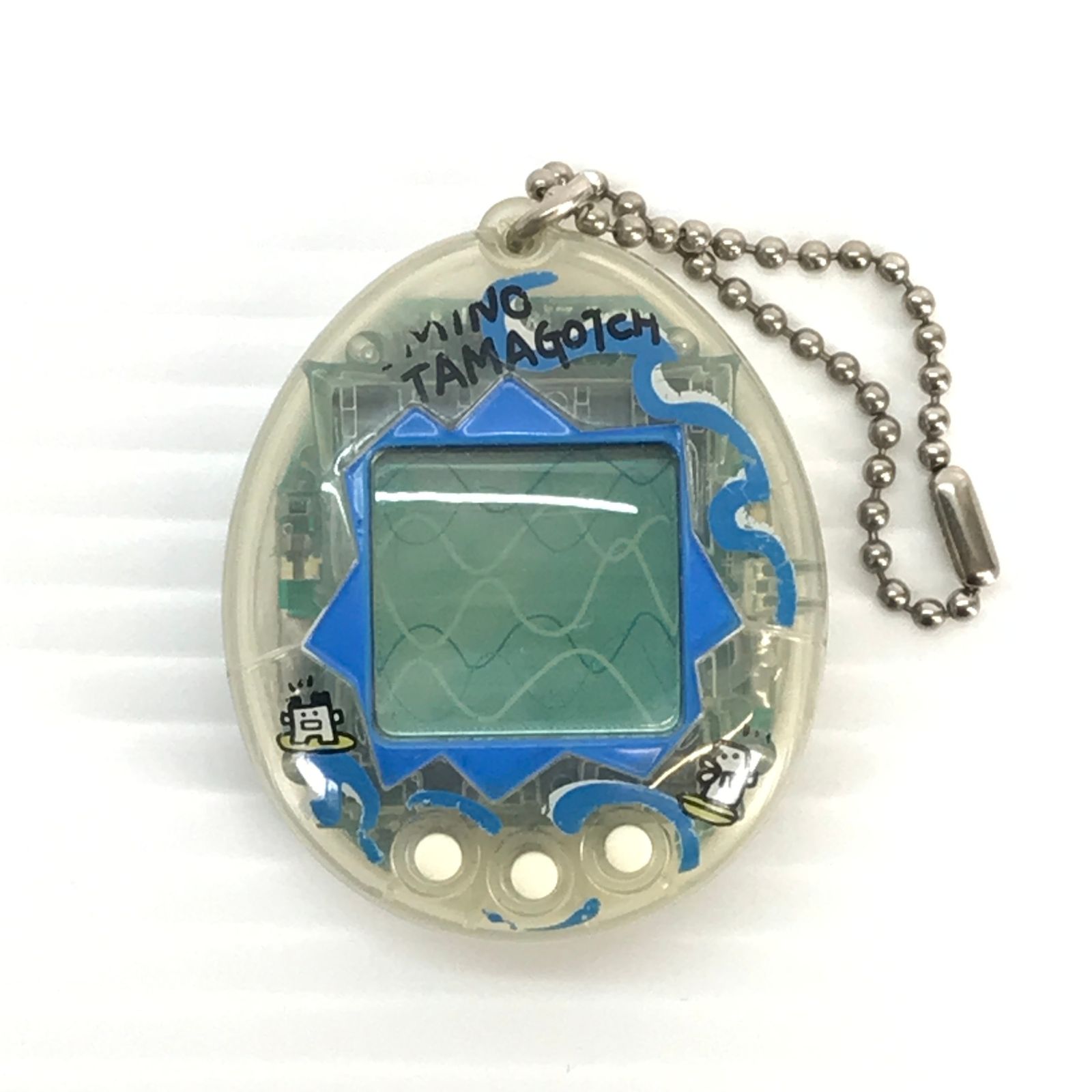□ BANDAI おもちゃ 海で発見!!たまごっち (透明：波) ジャンク品 動作