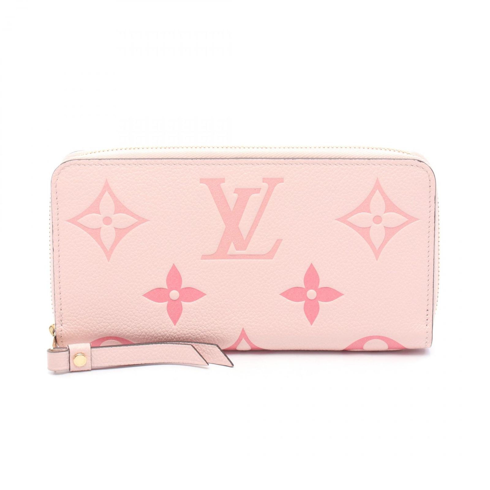 ルイ・ヴィトン LOUIS VUITTON ラウンド長財布 ジッピーウォレット バイザプール モノグラムアンプラント ブトンドローズ M80403 ブトンドローズ レザー ジッピー・ウォレット