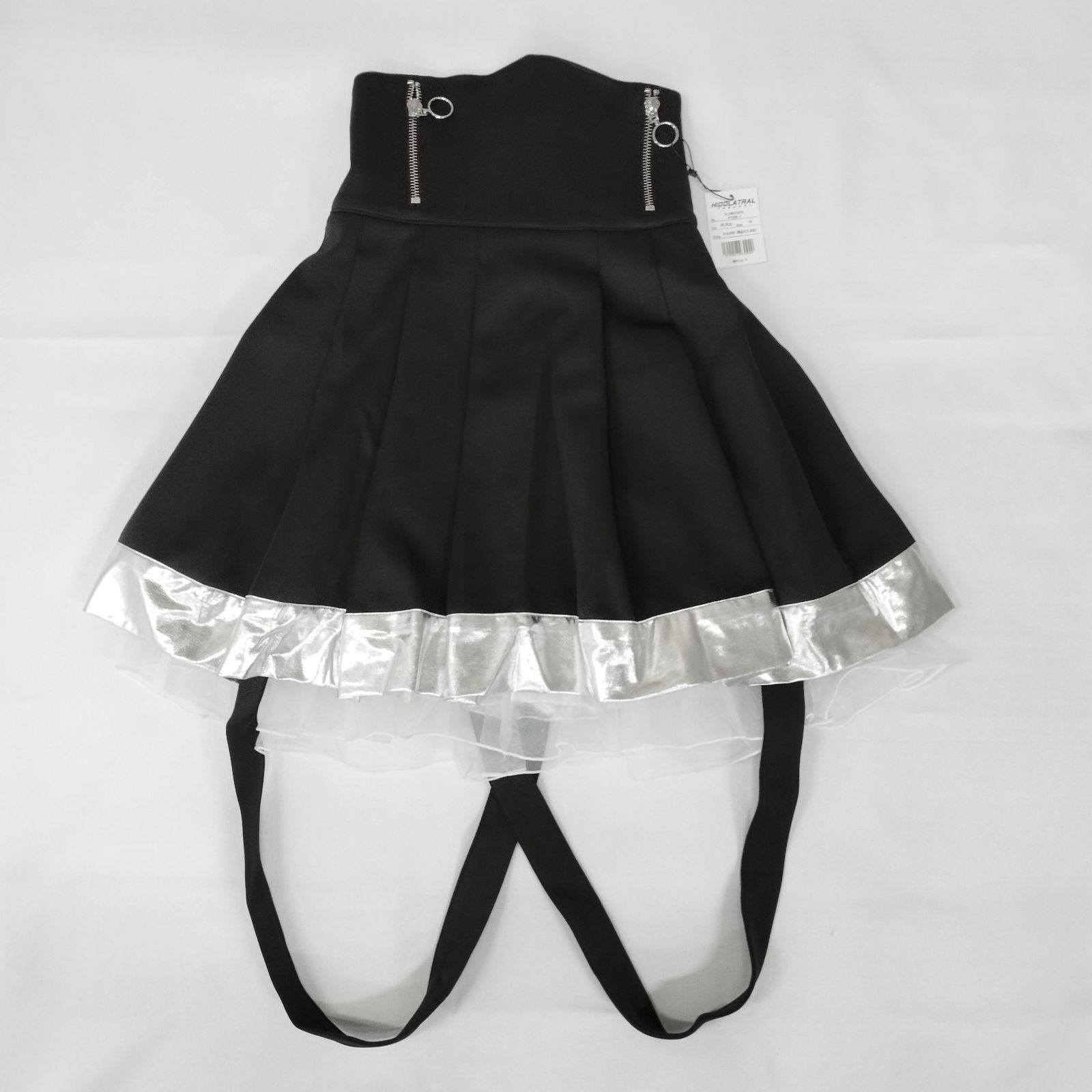 【D3669】HIDOLATRAL　CyberJersey-Setup（Skirt）BLACK　ストレッチジャージ　スカートサイバー パンク