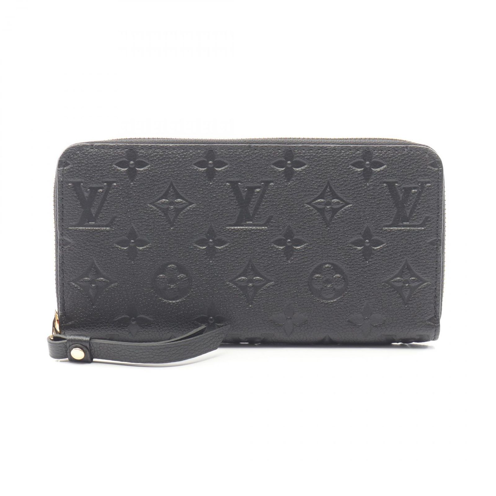 ルイ・ヴィトン LOUIS VUITTON ラウンド長財布 ジッピーウォレット モノグラムアンプラント ノワール M61864 ノワール レザー ジッピー・ウォレット レディース