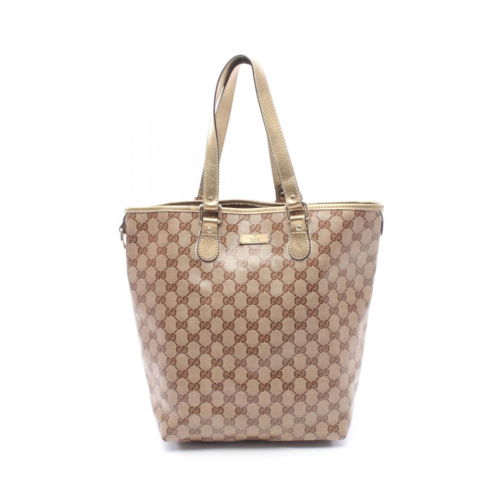グッチ GUCCI トートバッグ GGクリスタル 189896 ベージュ/ブラウン