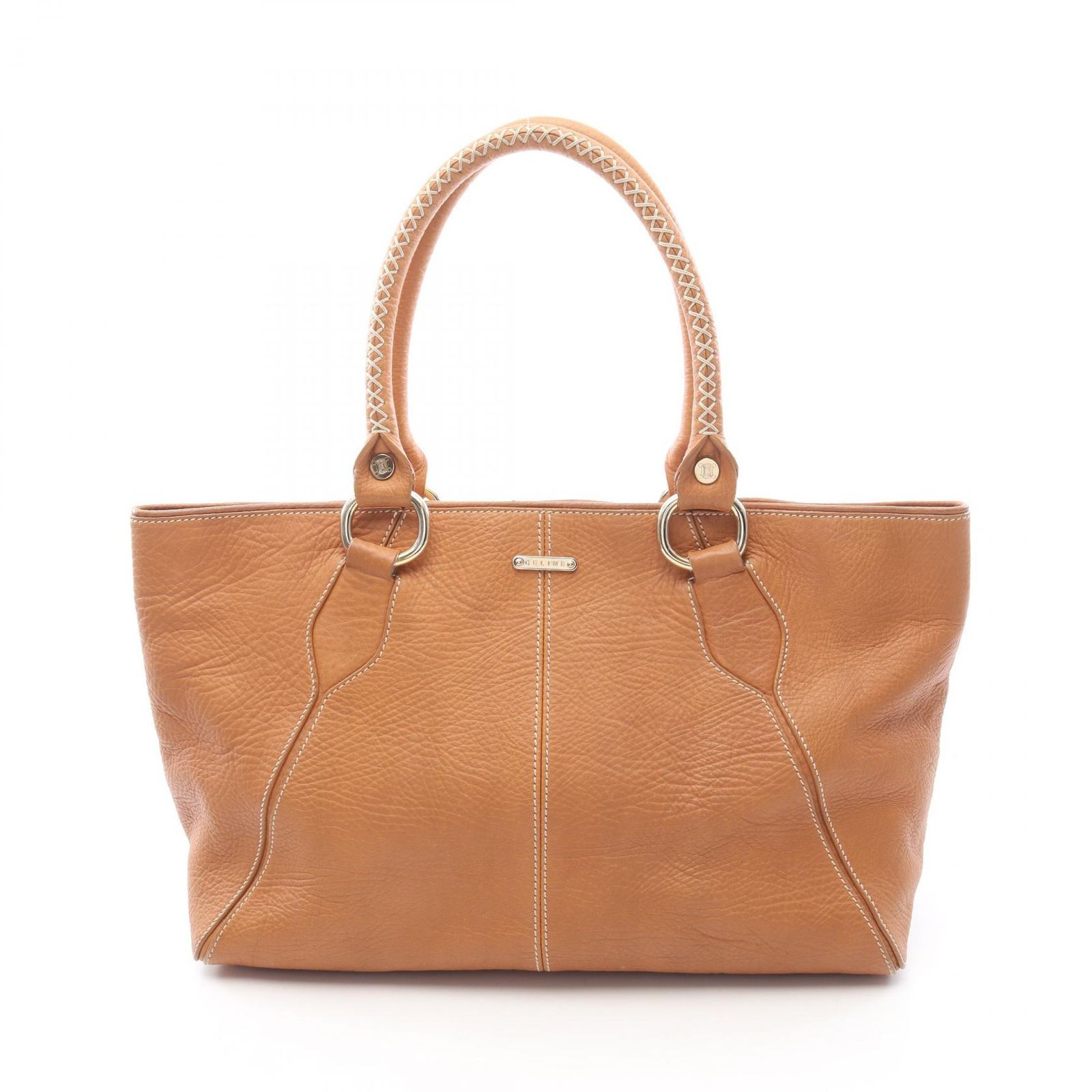 セリーヌ CELINE トートバッグ ブラウン レザー トートバッグ レディース Used B