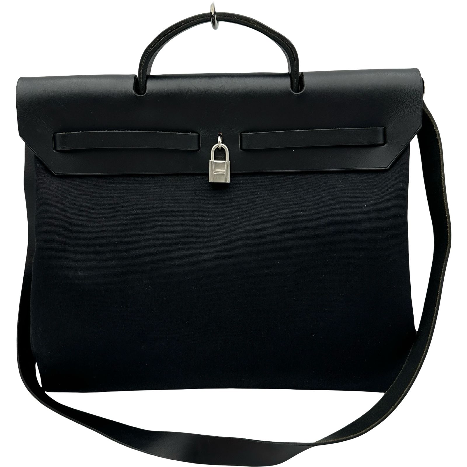 エルメス ベルランゴMM 黒 シルバー金具 HERMES - エルメス ベルランゴMM 黒 シルバー金具の通販 by ブラン