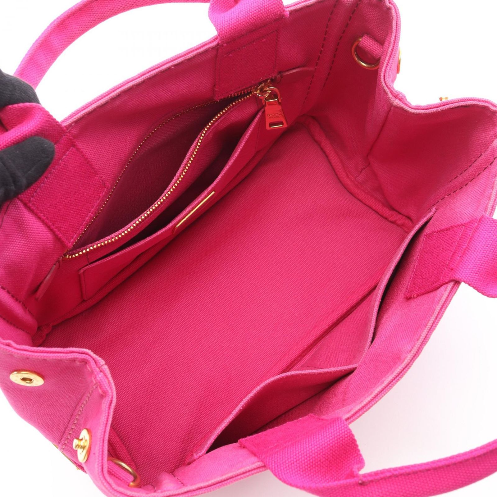 プラダ PRADA トートバッグ CANAPA カナパ 2WAY ピンク キャンバス 