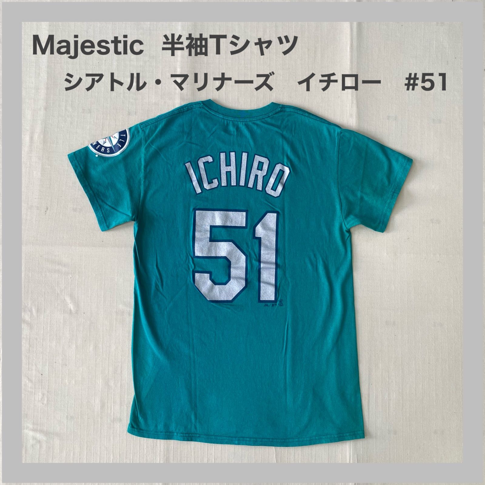 MLB シアトル・マリナーズ 半袖Tシャツ #51 イチロー majestic製 2026 