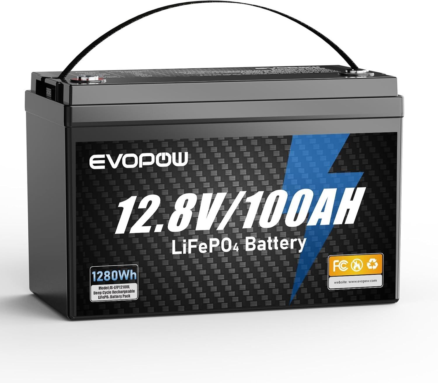 12.8V 100Ah リン酸鉄リチウムイオンバッテリー 蓄電池 1280Wh LiFePO4
