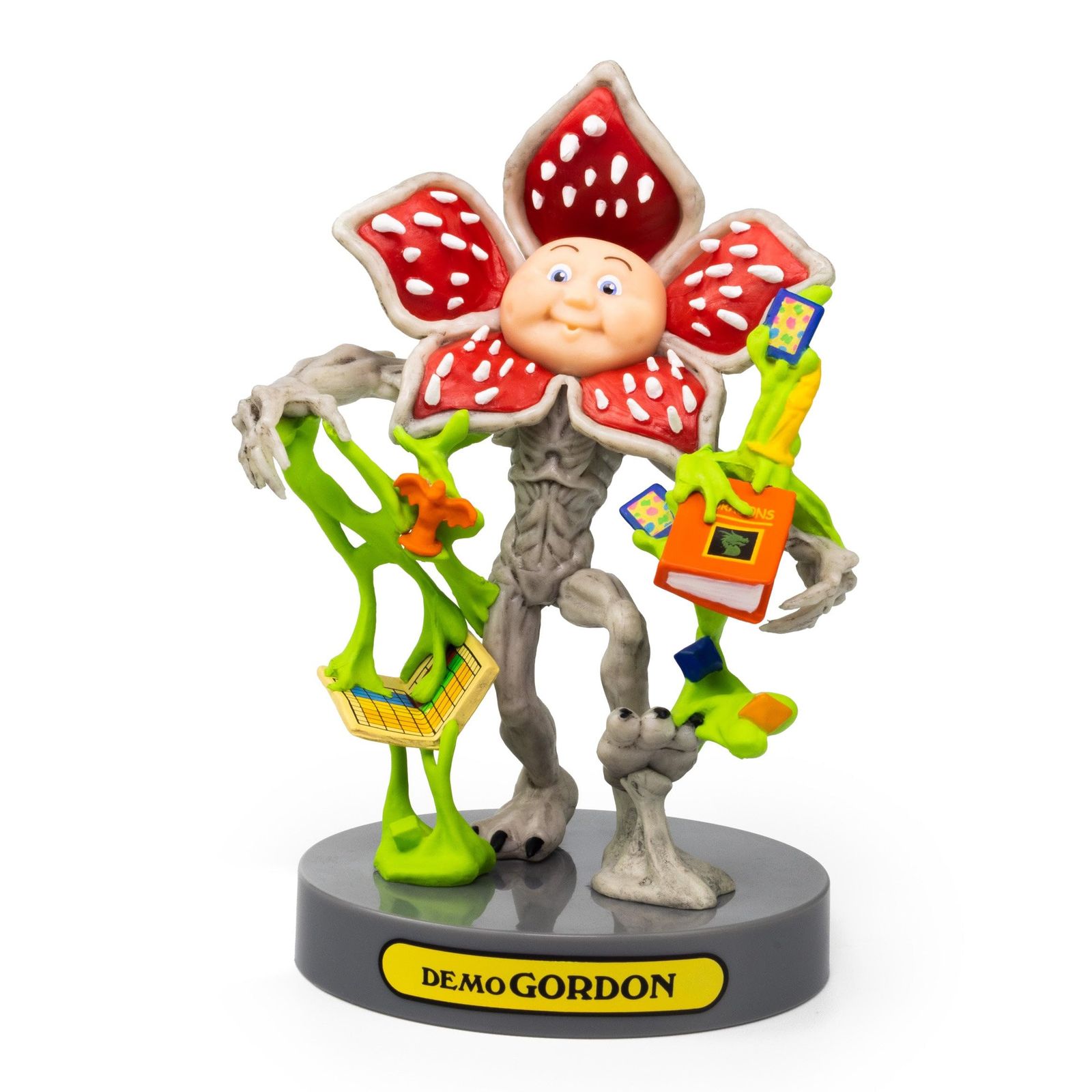 The Loyal Subjects Stranger Things x Garbage Pail Kids GITD デモゴードン 4インチフィギュア トレーディングカード付き