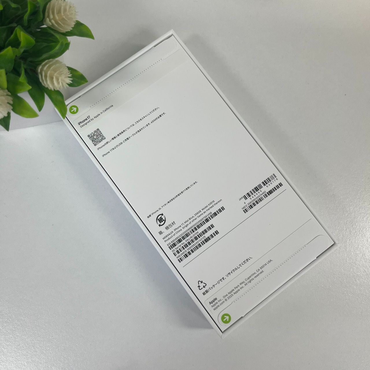 新品・未開封 iPhone 17 256GB ミストブルー Apple版 SIMフリー 送料無料｜詳細画像