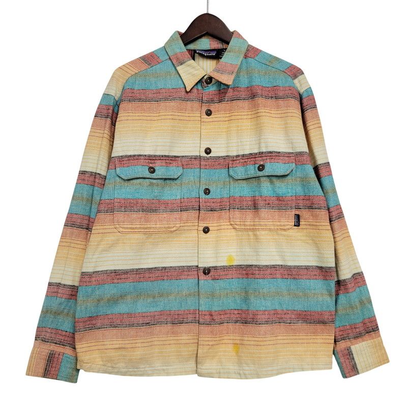 【中古品】 patagonia パタゴニア BLANKET STRIPE SHIRT ブランケット ストライプ シャツ ポルトガル製 長袖 トップス 【144-260512-as-08-izu】