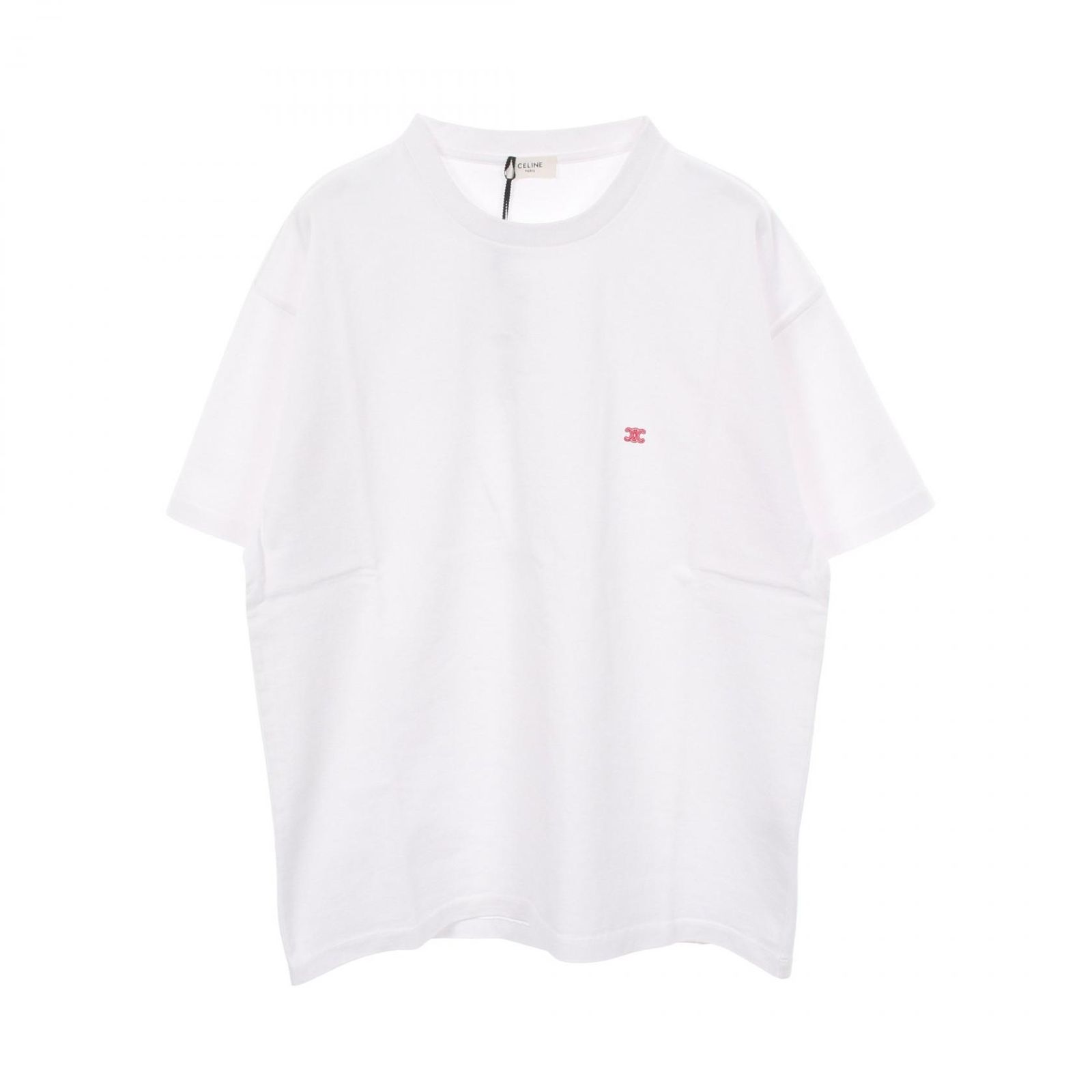 セリーヌ CELINE 半袖Tシャツ トリオンフ ルーズ RX0HW1243GDJ2L ホワイト コットン Tシャツ メンズ 新品