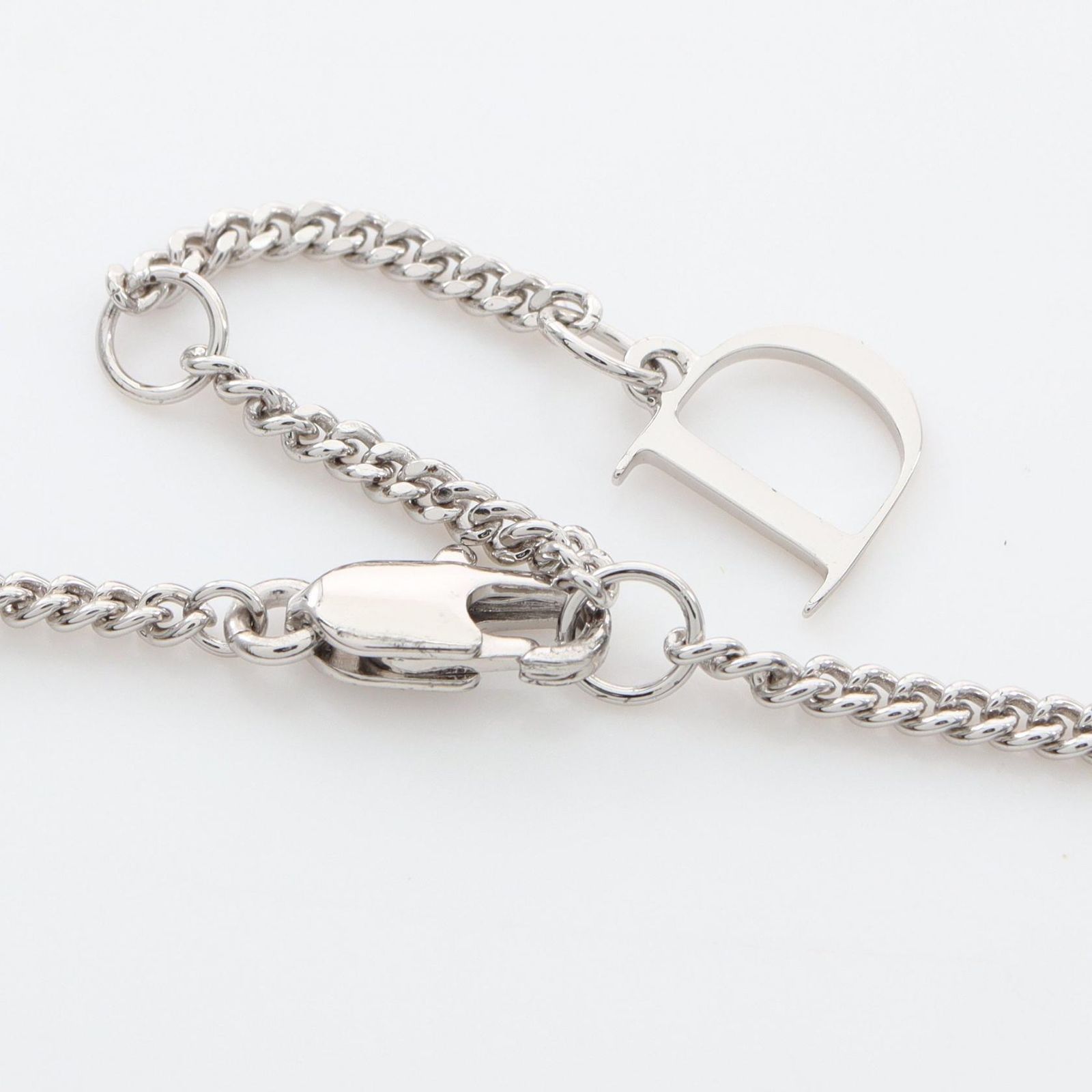 ディオール Dior ネックレス Guilloche Plate Pendant Necklace ロゴ 