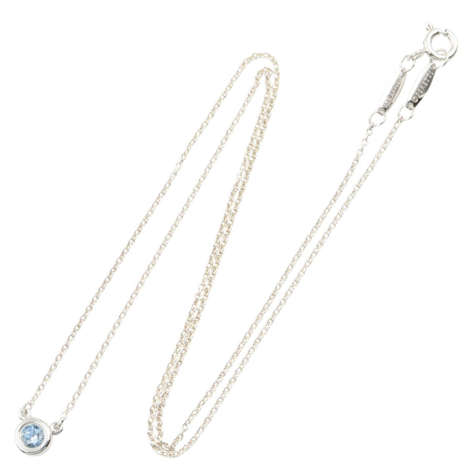 ティファニー TIFFANY&CO ネックレス バイザヤードネックレス アクアマリン 首回41.5㎝ シルバー925 バイザヤードネックレス アクアマリン レディース Used A ティファニー TIFFANY&CO ネックレス バイザヤードネックレス アクアマリン 首回41.5㎝ シルバー925 バイザヤードネックレス アクアマリン レディース Used A