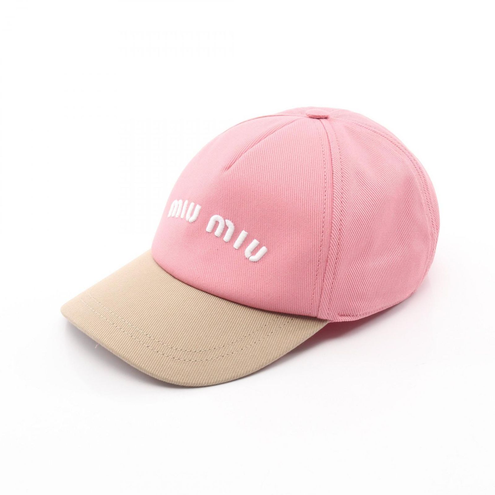 ミュウ ミュウ Miu Miu キャップ ロゴ刺繍 ベースボール 5HC179ACQ1F0W0MS ピンク その他 ベベースボールキャップ レディース 新品