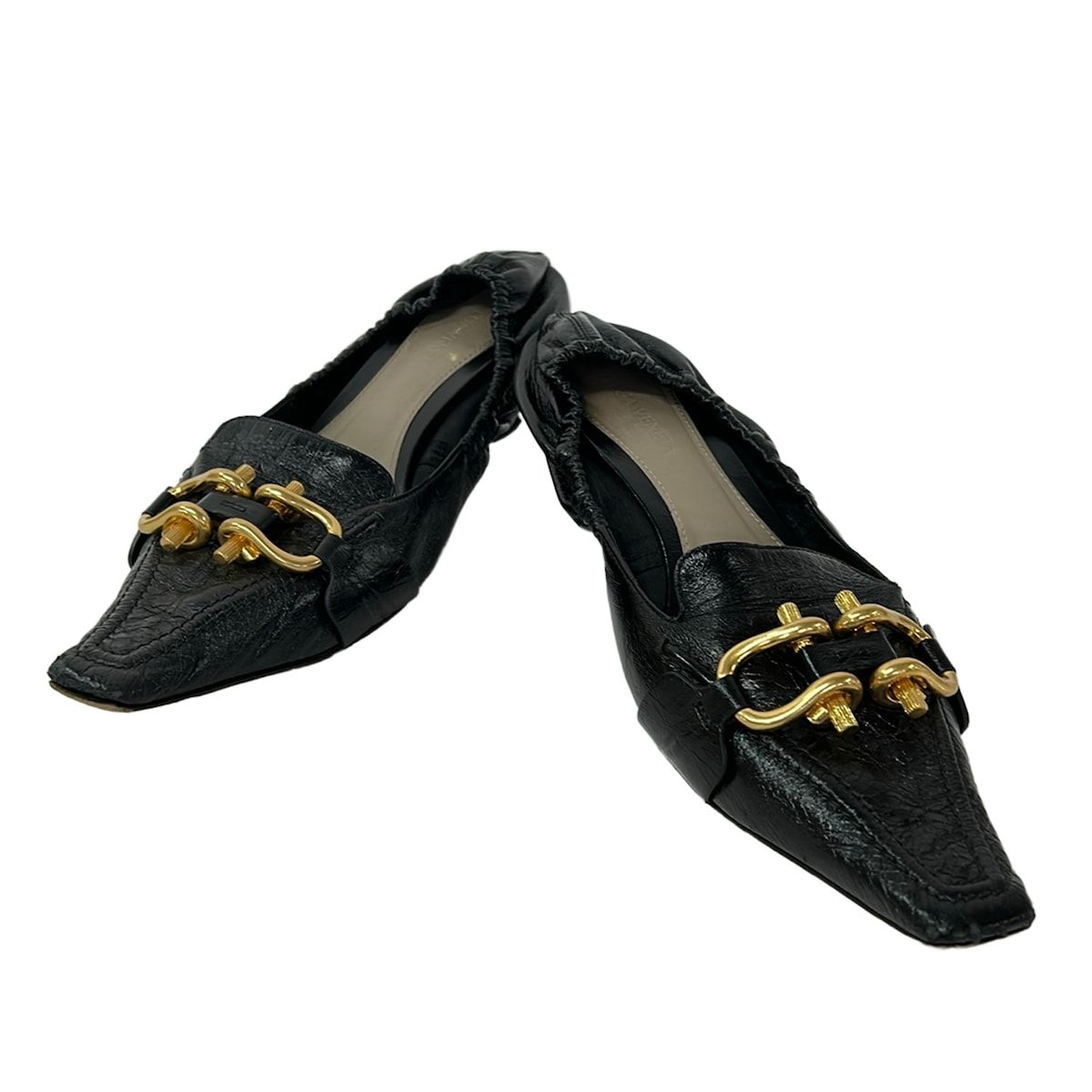 BOTTEGA VENETA(ボッテガヴェネタ) パンプス 38 レディース - 黒 レザー