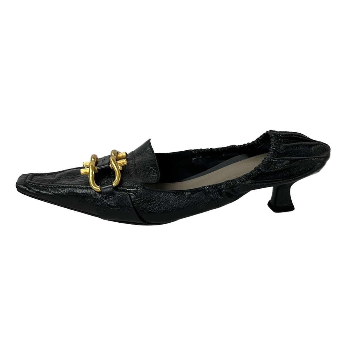 BOTTEGA VENETA(ボッテガヴェネタ) パンプス 38 レディース - 黒 レザー