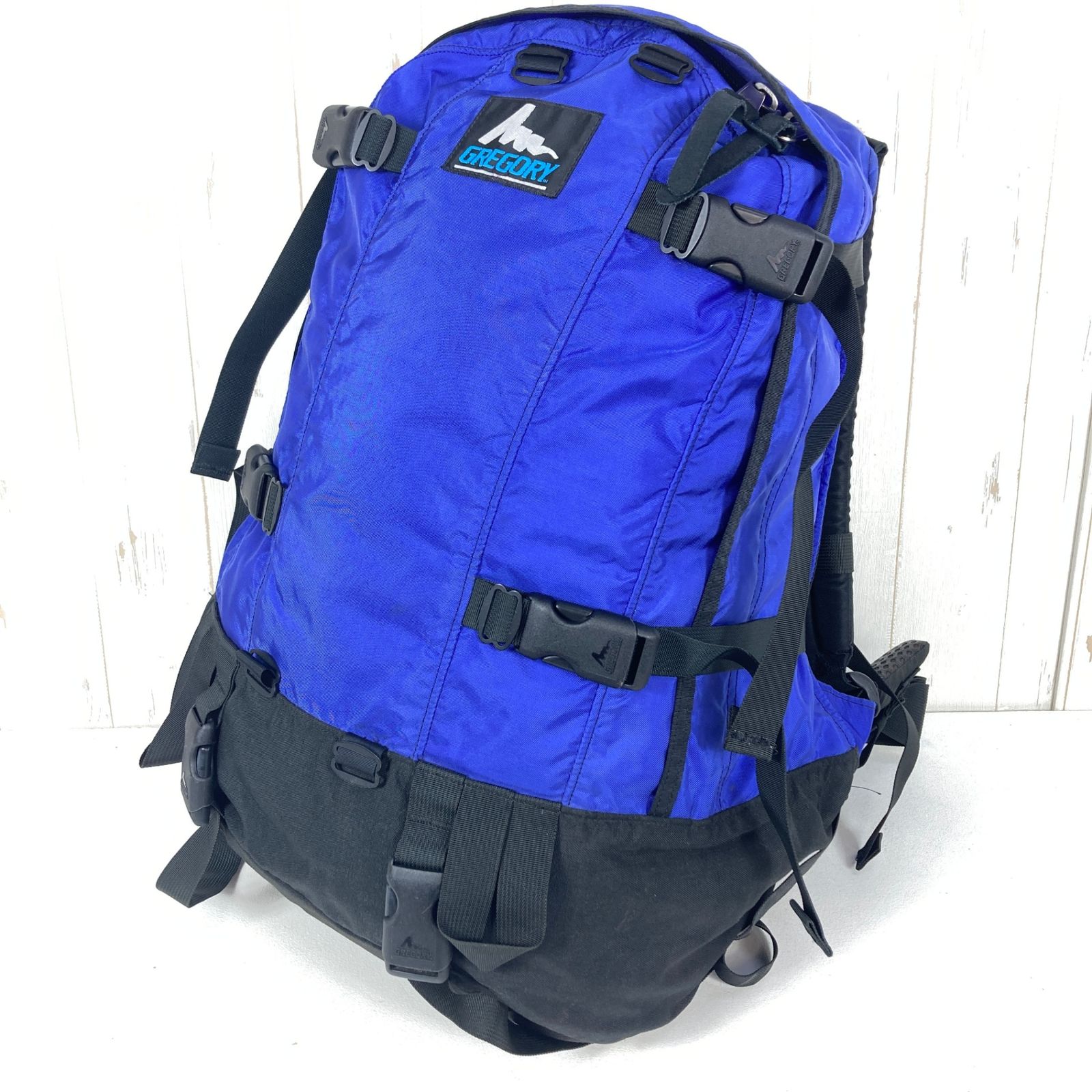 ?️OneSize ネイビー系 1995 Gregory ( グレゴリー ) ツーデイ パック 2 Day Pack Electric Blue 生産終了モデル 入手困難 青タグ 旧タグ ナイロン バッグ ストレージ バックパック 容量【30