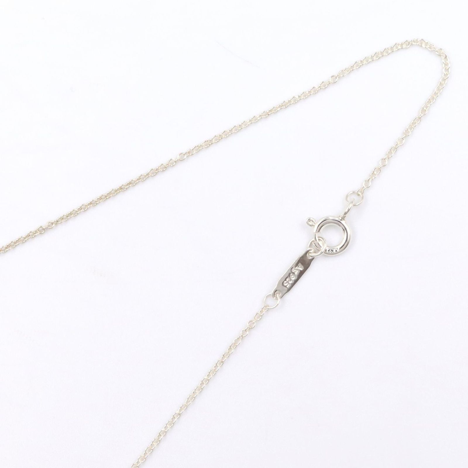 ティファニー TIFFANY＆CO ネックレス アルファベットチャーム ネックレス 首回40.5㎝ シルバー925 ネックレス レディース Used A