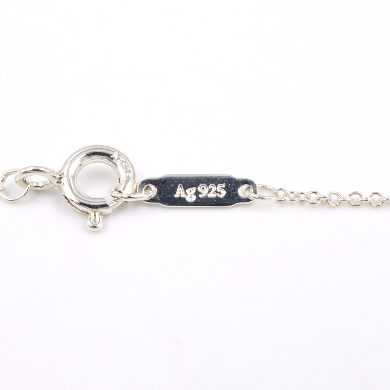 ティファニー TIFFANY＆CO ネックレス アルファベットチャーム ネックレス 首回40.5㎝ シルバー925 ネックレス レディース Used A