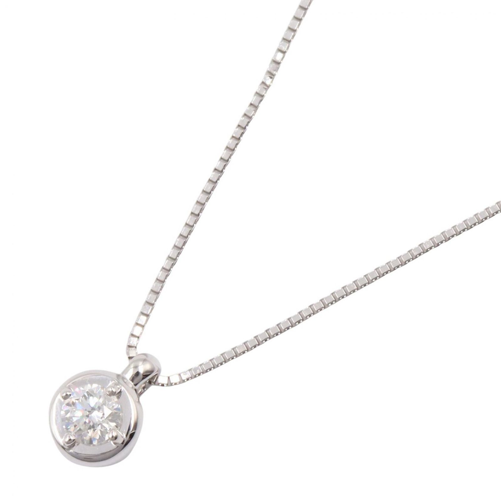 タサキ TASAKI ネックレス ダイヤ ネックレス 首回45.5㎝ K18WG（ホワイトゴールド） ダイヤモンド ダイヤネックレス レディース Used A