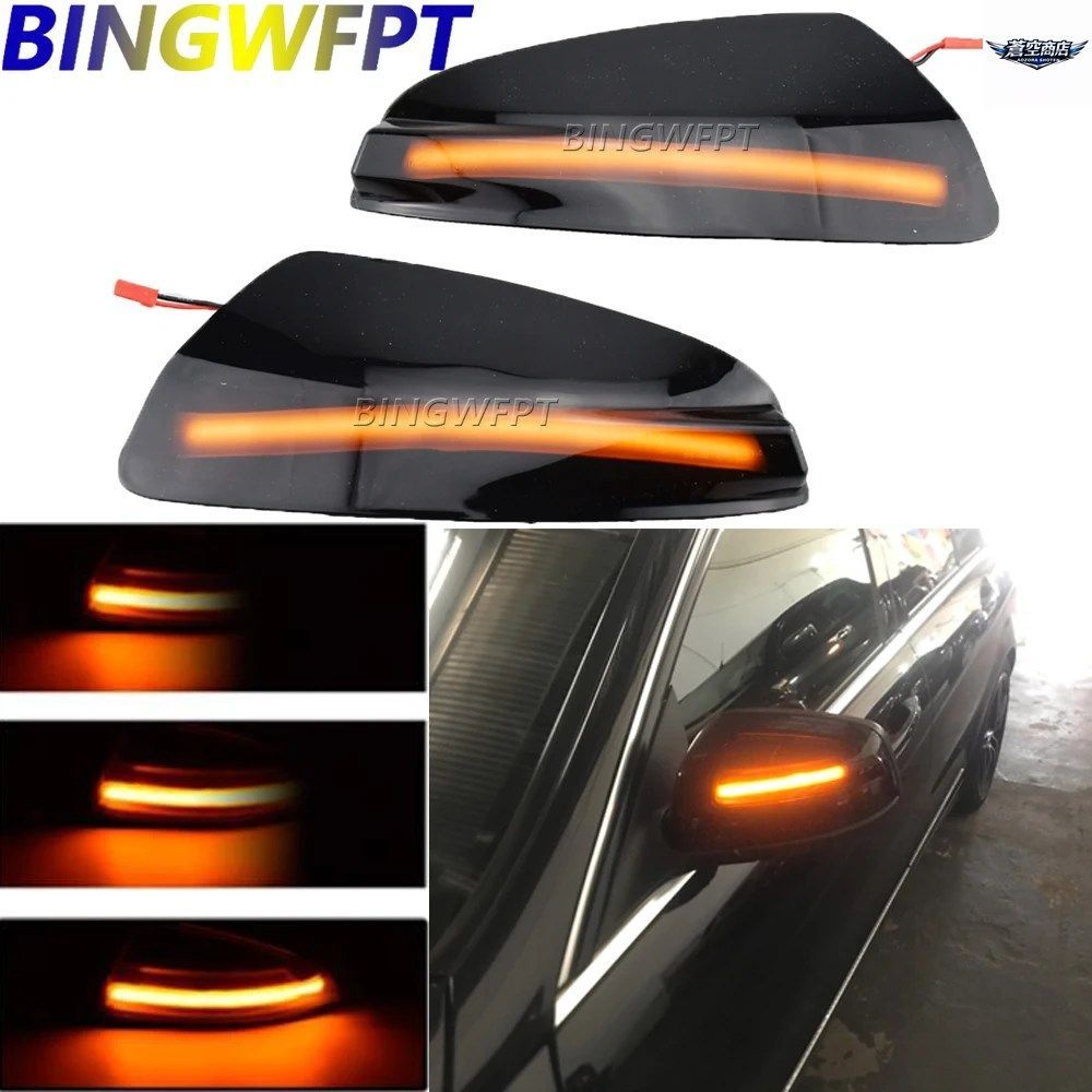 メルセデスベンツ Cクラス Tモデル S204 2007-2014用 LEDダイナミックターンシグナルライト サイドミラーインジケーター ブリンカー（左右