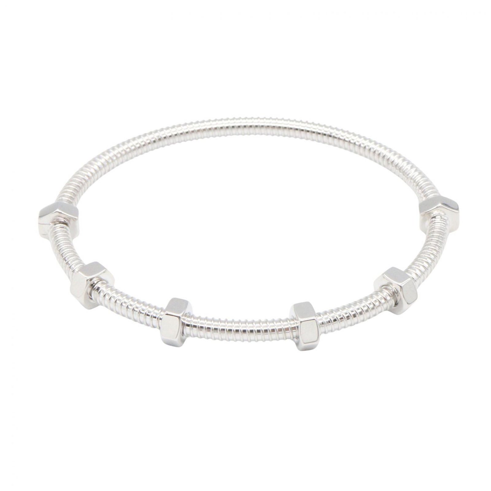 カルティエ CARTIER ブレスレット エクルドゥ カルティエ ブレスレット 腕回15㎝ K18WG（ホワイトゴールド） エクルドゥ カルティエ ブレスレット レディース