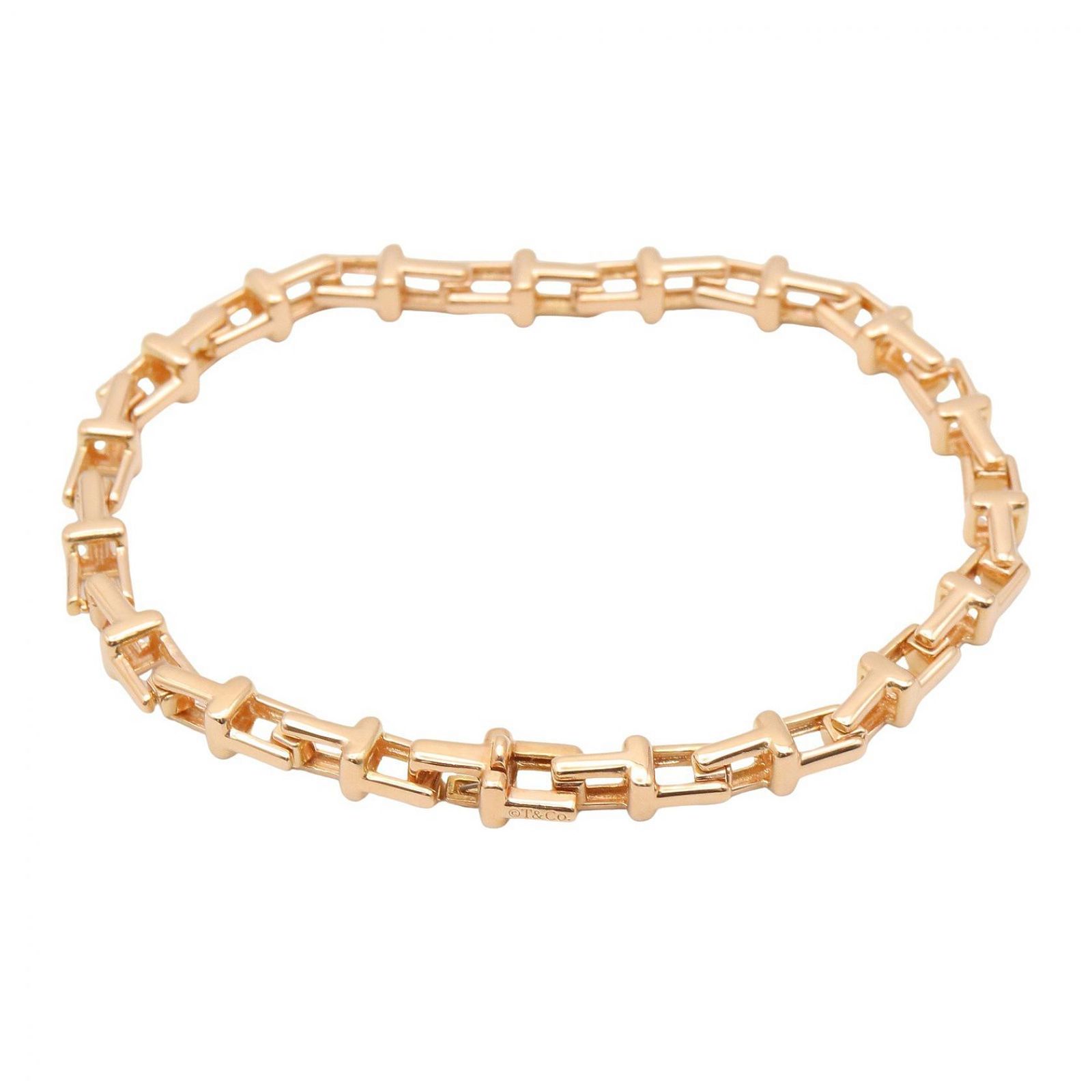 ティファニー TIFFANY＆CO ブレスレット ティーナロー ブレスレット ブレスレット 腕回り15.5㎝ K18PG（ピンクゴールド） ティーナロー ブレスレット ブレスレット