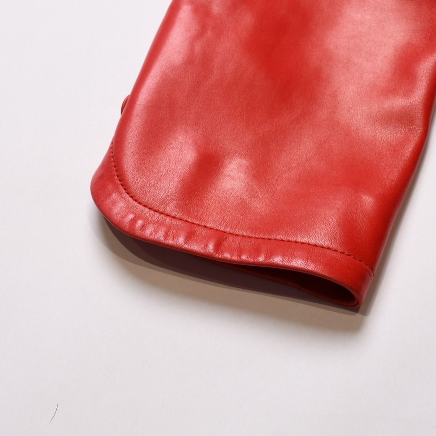 極美品 Christian Dior クリスチャンディオール レッドレザー