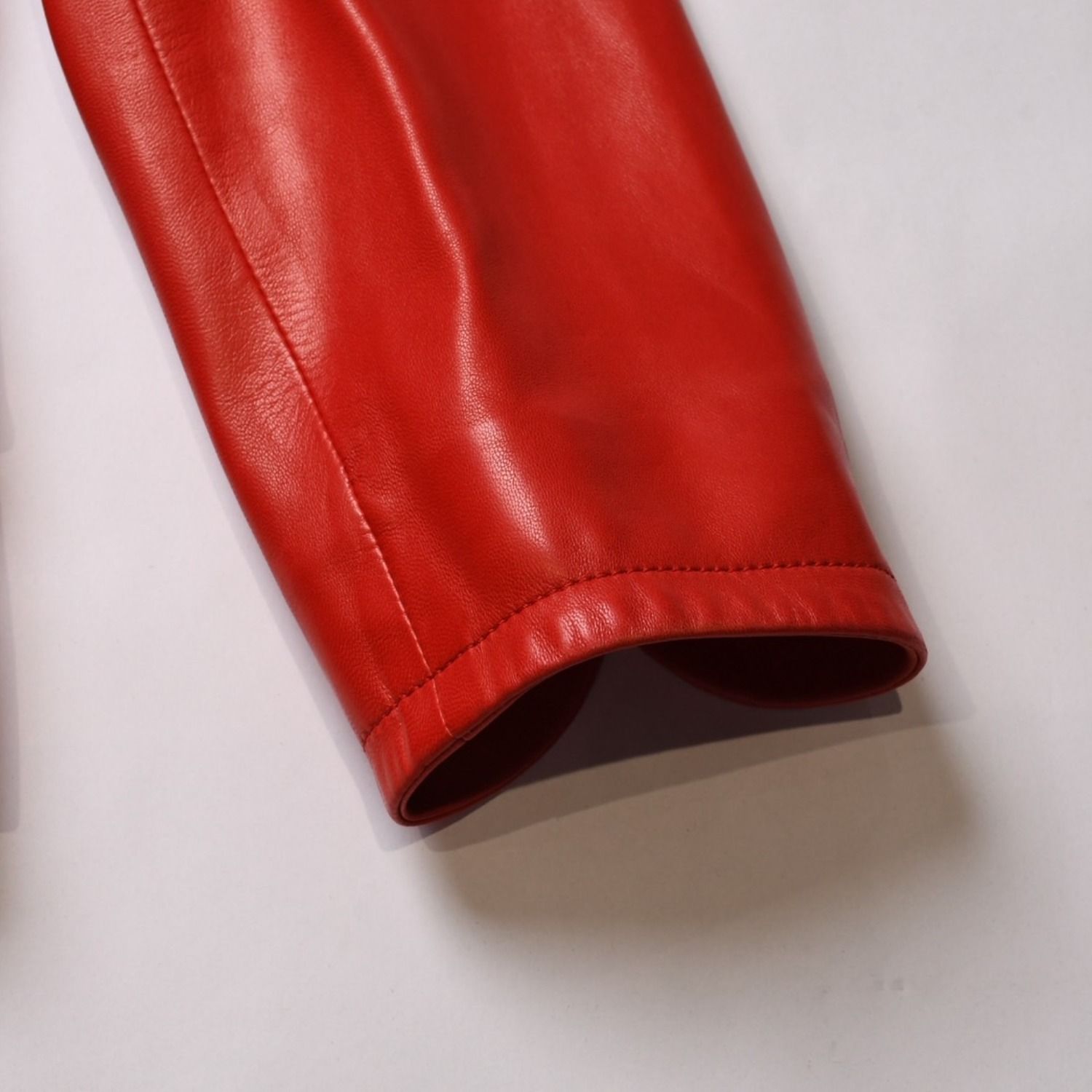 極美品 Christian Dior クリスチャンディオール レッドレザー 