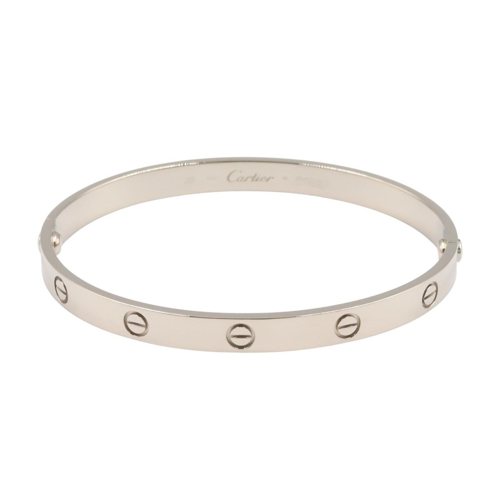 カルティエ CARTIER ブレスレット ラブブレス 腕回18.5㎝ K18WG(ホワイトゴールド) ラブブレス ユニセックス Used A