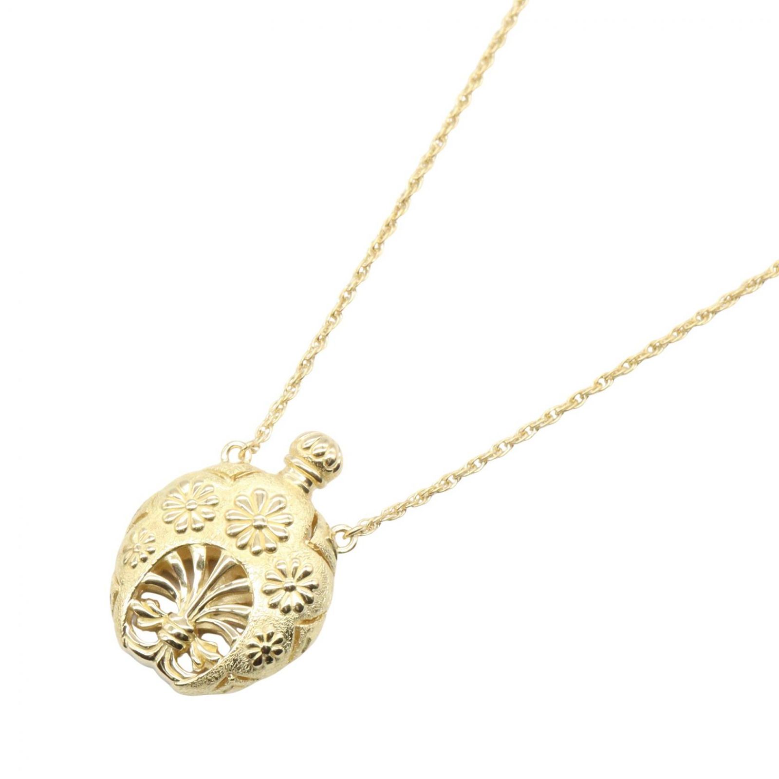 ミキモト MIKIMOTO ネックレス パフュームボトル ネックレス 首回60.5cm K18（イエローゴールド） パフュームボトル ネックレス レディース Used A