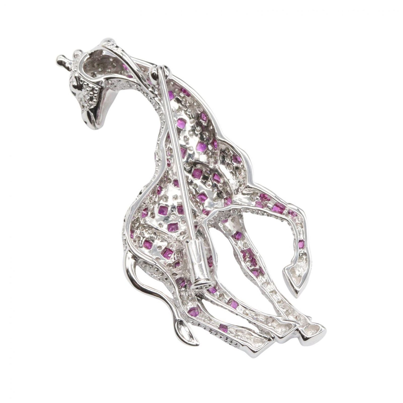 ジュエリー JEWELRY ブローチ ルビー ダイヤ ブローチ ﾙﾋﾞｰ 13.3g