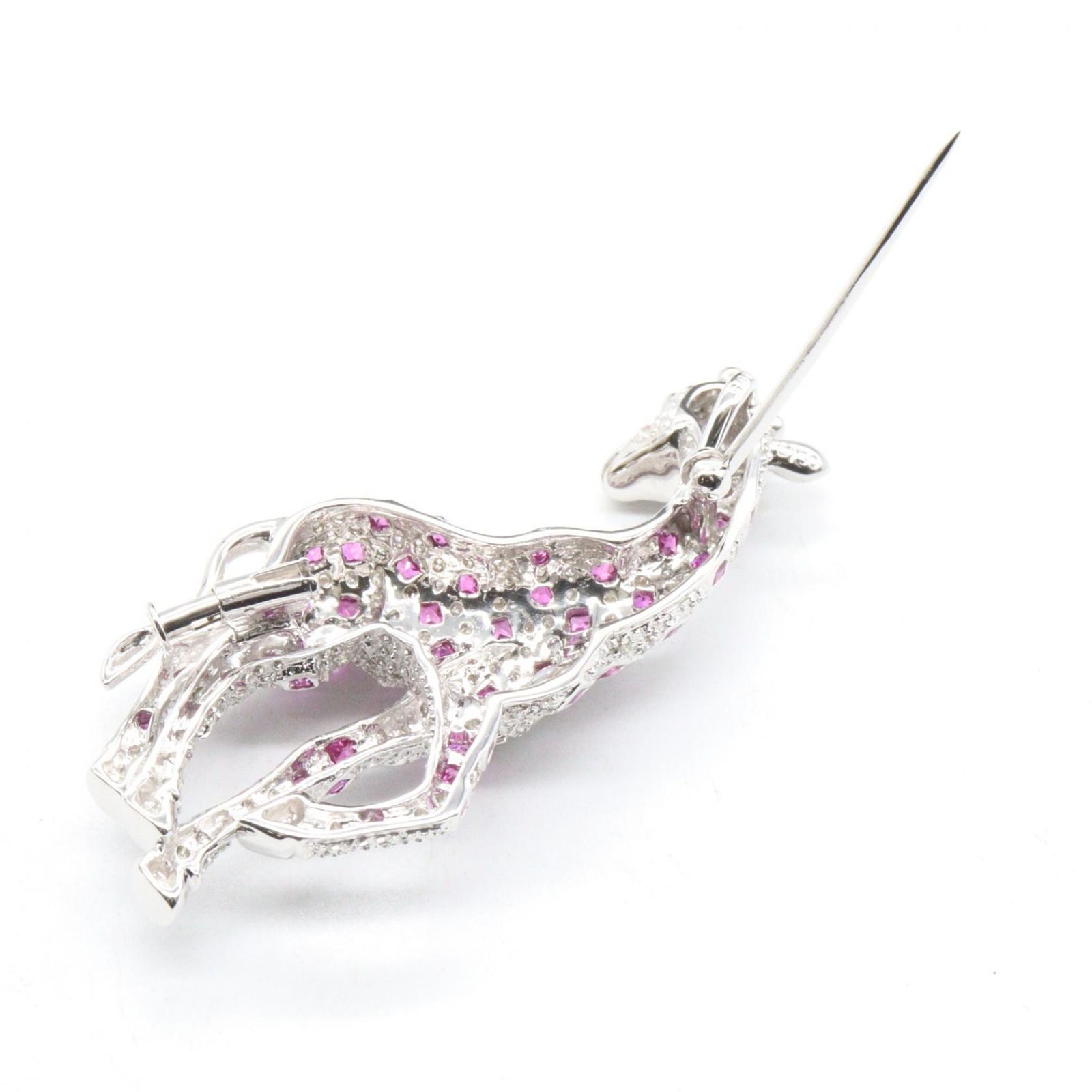ジュエリー JEWELRY ブローチ ルビー ダイヤ ブローチ ﾙﾋﾞｰ 13.3g