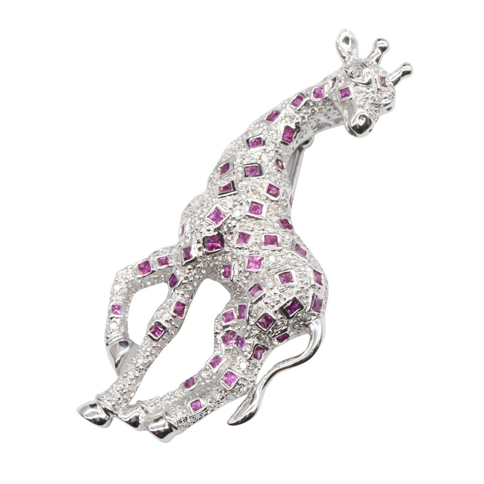 ジュエリー JEWELRY ブローチ ルビー ダイヤ ブローチ ﾙﾋﾞｰ 13.3g