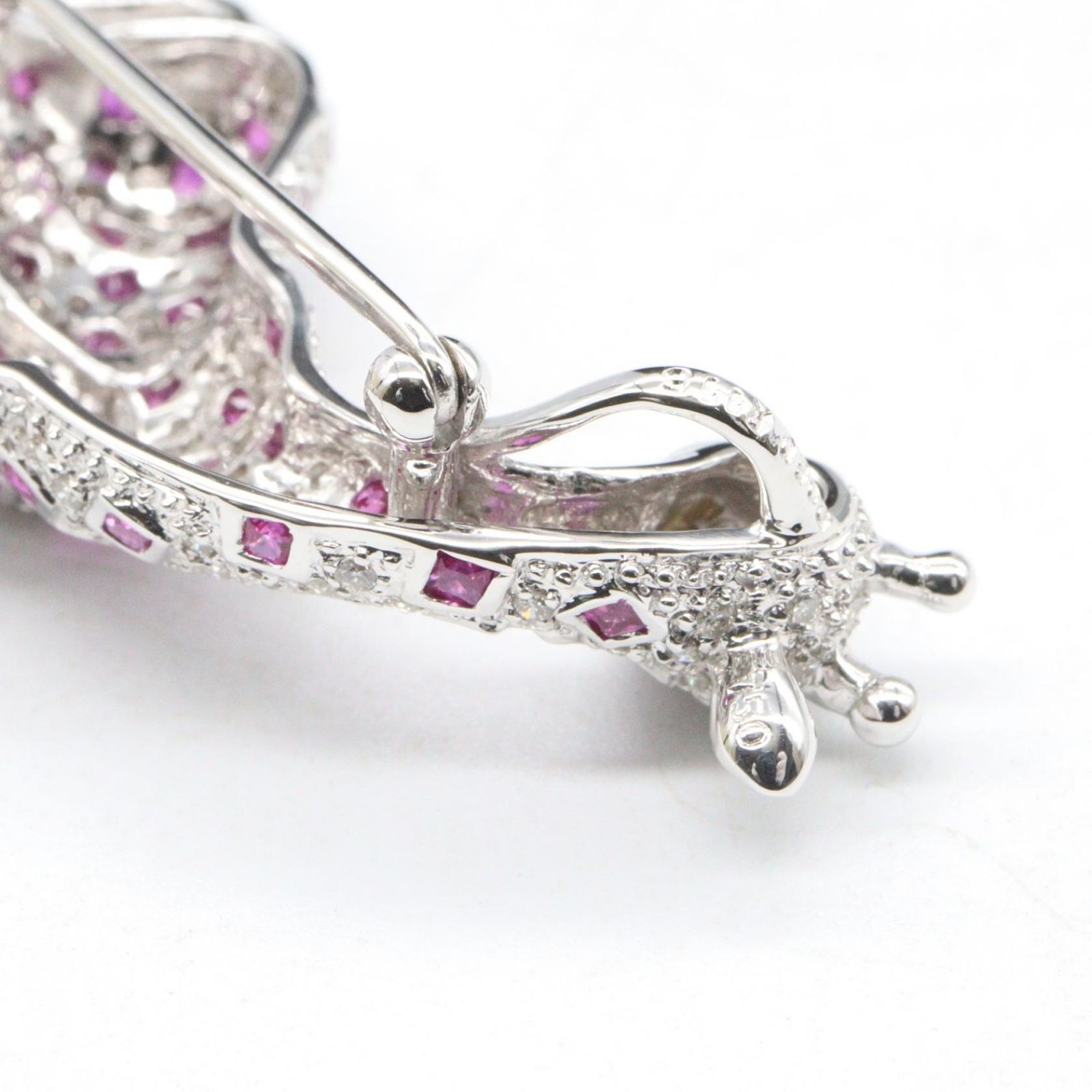 ジュエリー JEWELRY ブローチ ルビー ダイヤ ブローチ ﾙﾋﾞｰ 13.3g
