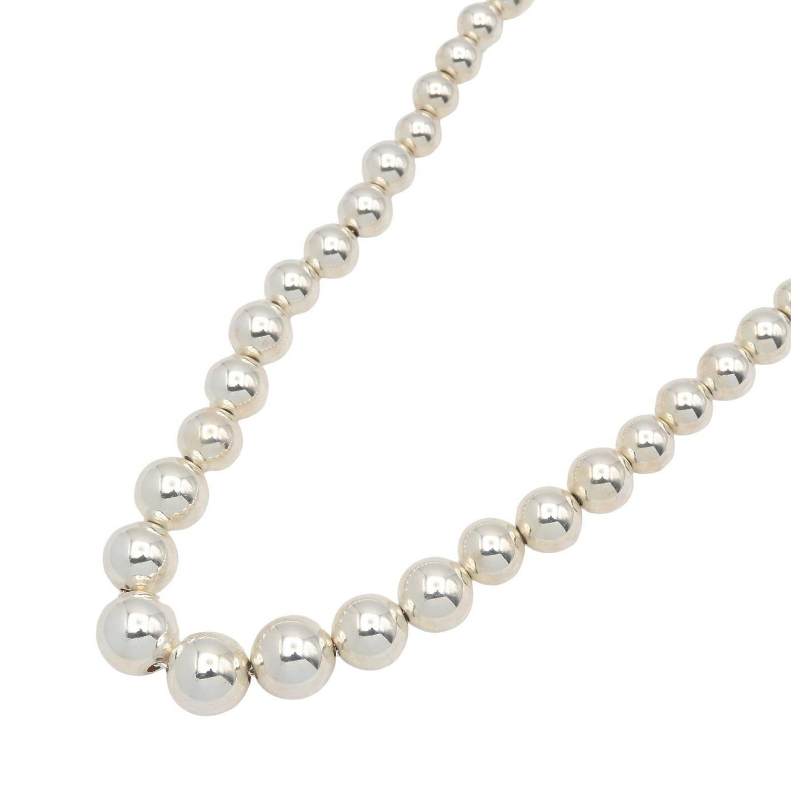 ティファニー TIFFANY＆CO ネックレス ハードウェア ボール ネックレス 首回40.5㎝ シルバー925 ハードウェア ボール ネックレス ユニセックス Used A