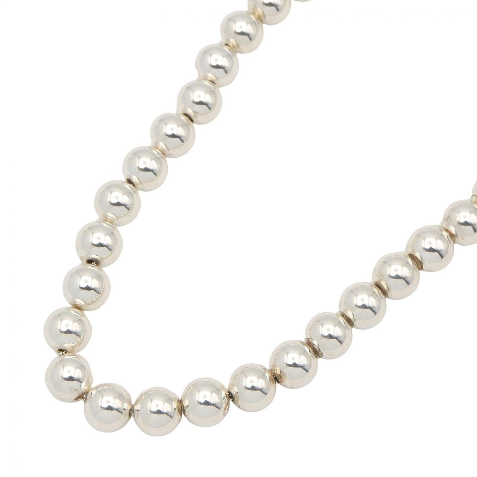 ティファニー TIFFANY＆CO ネックレス ハードウェア ボール ネックレス 首回46.5㎝ シルバー925 ハードウェア ボール ネックレス ユニセックス Used A