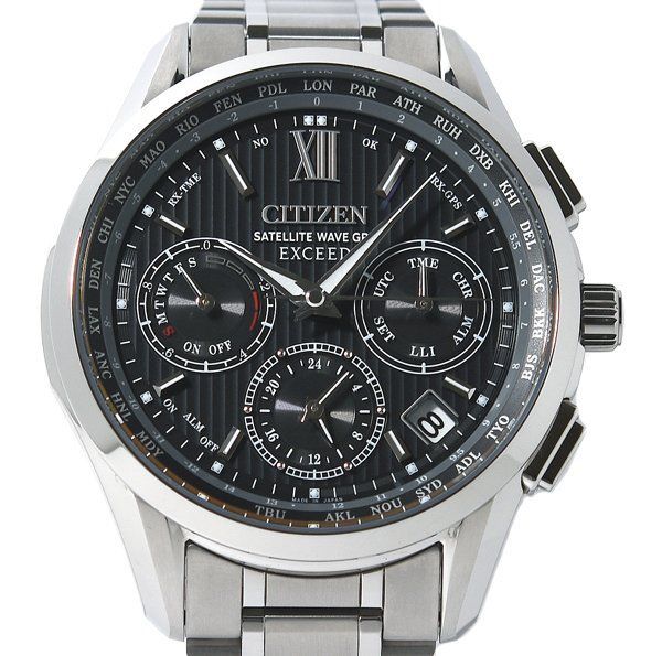 極美品 CITIZEN シチズン EXCEED エクシード CC4030-58E F950-T026982 ダブルダイレクトフライト ソーラー電波 メンズ