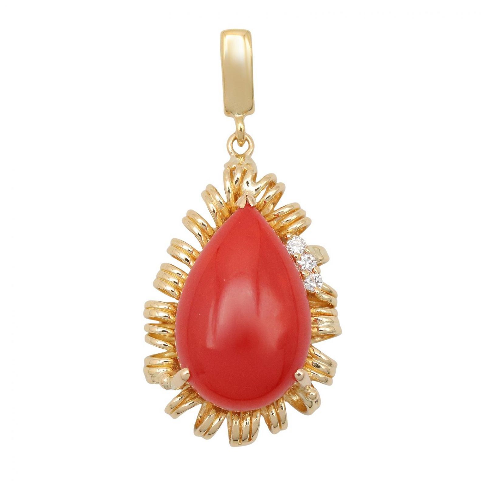 ジュエリー JEWELRY ペンダントトップ 色石 トップ 色石 4.7g K18（イエローゴールド） トップ レディース Used A