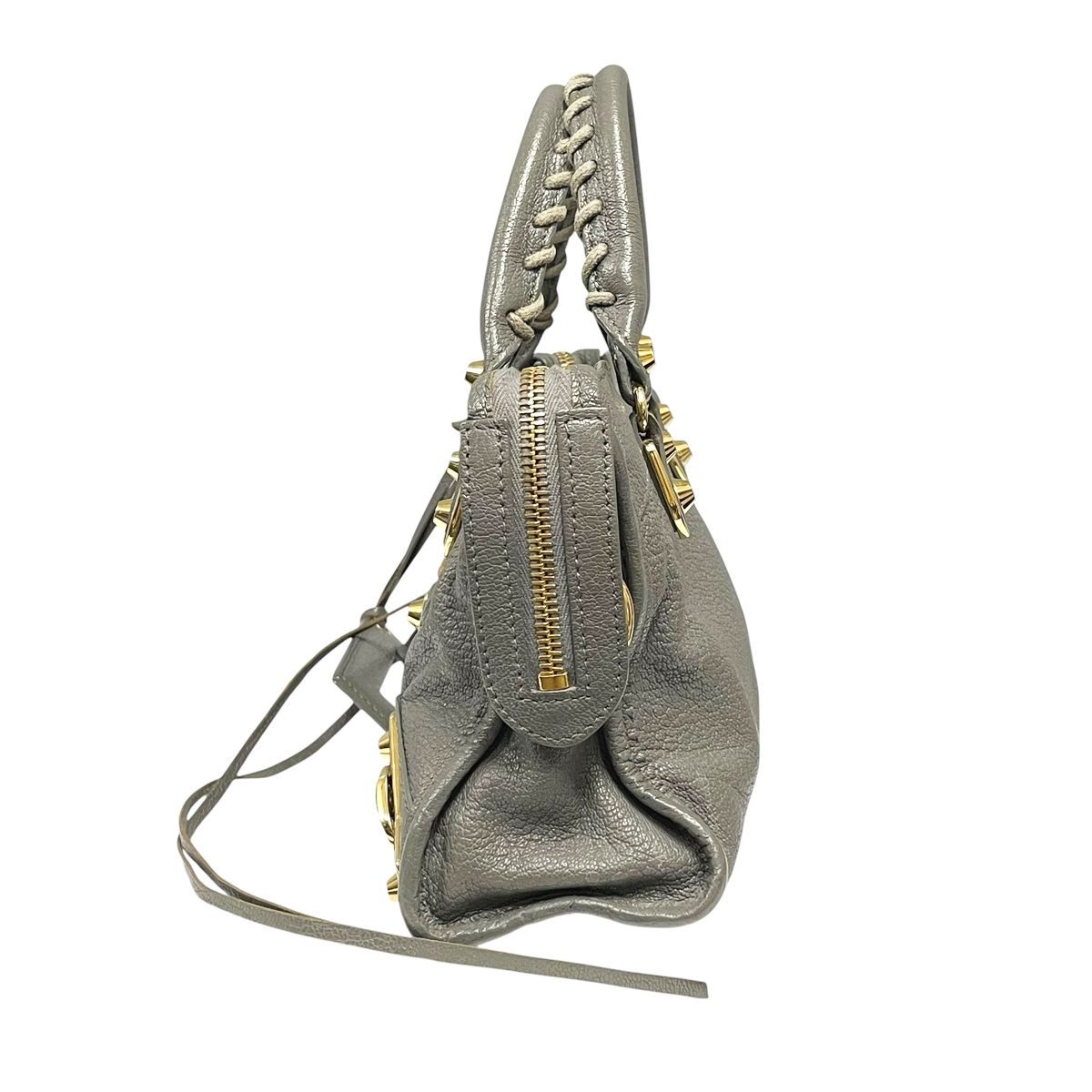 中古】 BALENCIAGA バレンシアガ クラシック メタリック エッジ ミニ 