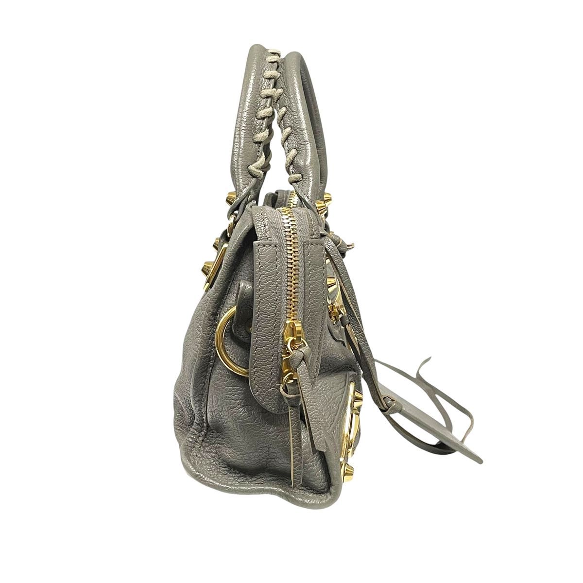中古】 BALENCIAGA バレンシアガ クラシック メタリック エッジ ミニ 
