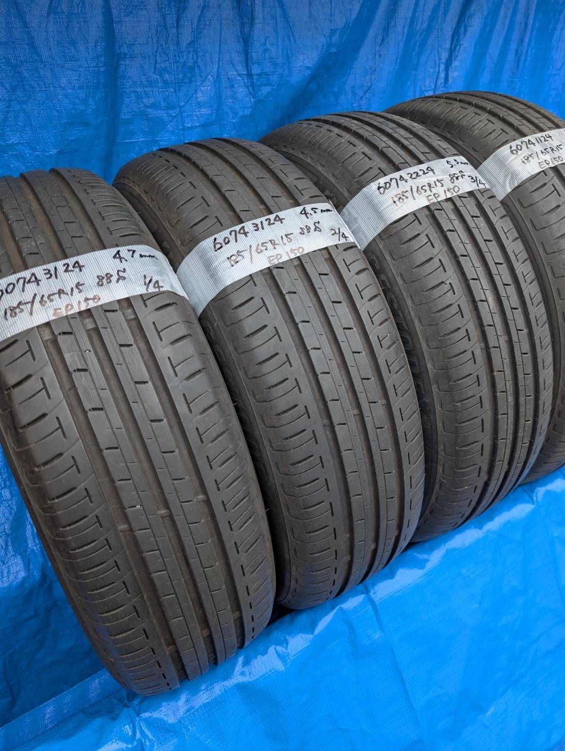 6074）185/65R15 88S BRIDGESTONE ECOPIA EP150 2024年製 4本セット