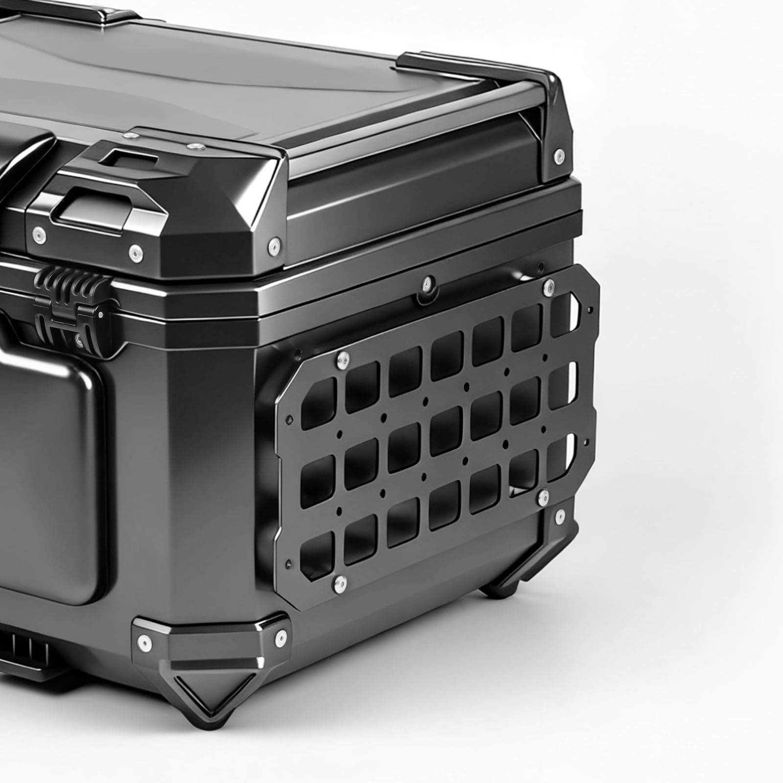 Entrotech【2枚セット】リアボックスサイドパネル バイクMOLLEパネル サイドキャリア バイクリアボックス用サイドバッグサポート モールパネル アルミニウム合金製 大容量収納＆積載強化 汎用カスタムパーツ ツーリング＆キャンプに最適 7257b18b