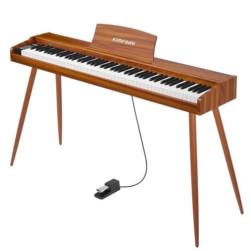電子ピアノ 88鍵盤 木製 電子 ピアノ 88鍵 Digital Piano 初心者 MIDI対応 ペダル付き スタンド アダプター付 日本語説明書wb 31126861