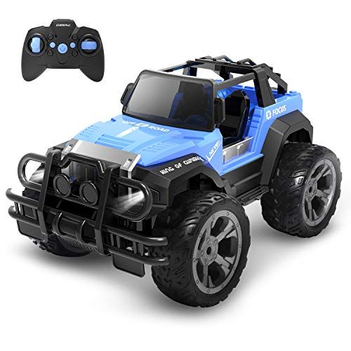 DEERC ラジコンカー こども向け オフロード ジープ 充電式バッテリー RCカー 1/18 操作時間80分 2.4GHz リモコンカー 子供向け おもちゃ クリスマス プレゼント 子供 男の子 小学生 中学生 贈り物 DE42wb f6c8fec8