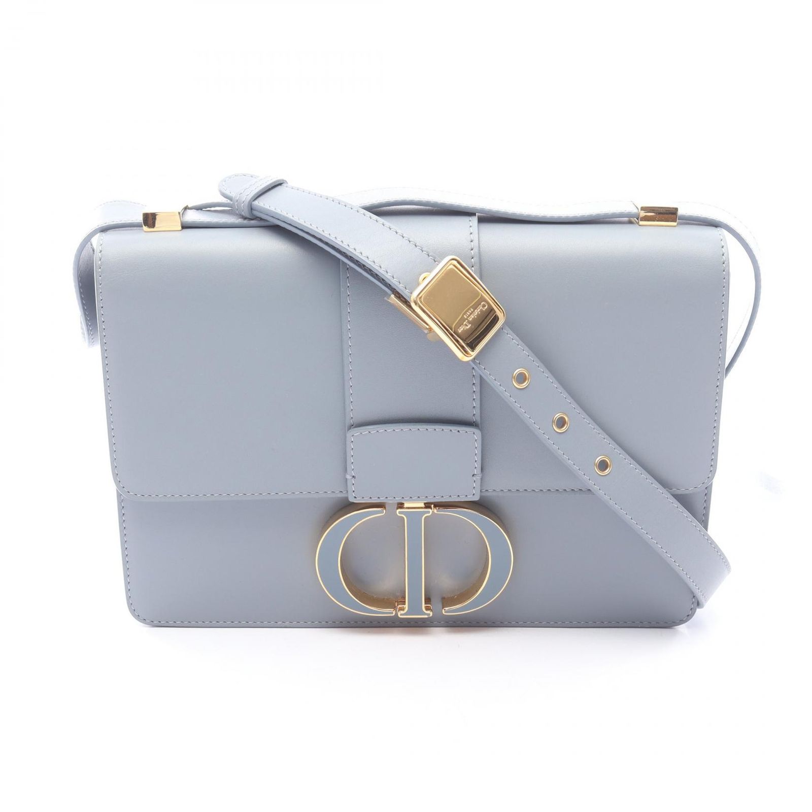 ディオール Dior ショルダーバッグ 30 MONTAIGNE モンテーニュ M9203UMOS ブルーグレー レザー 30 Montaigne バッグ レディース Used A