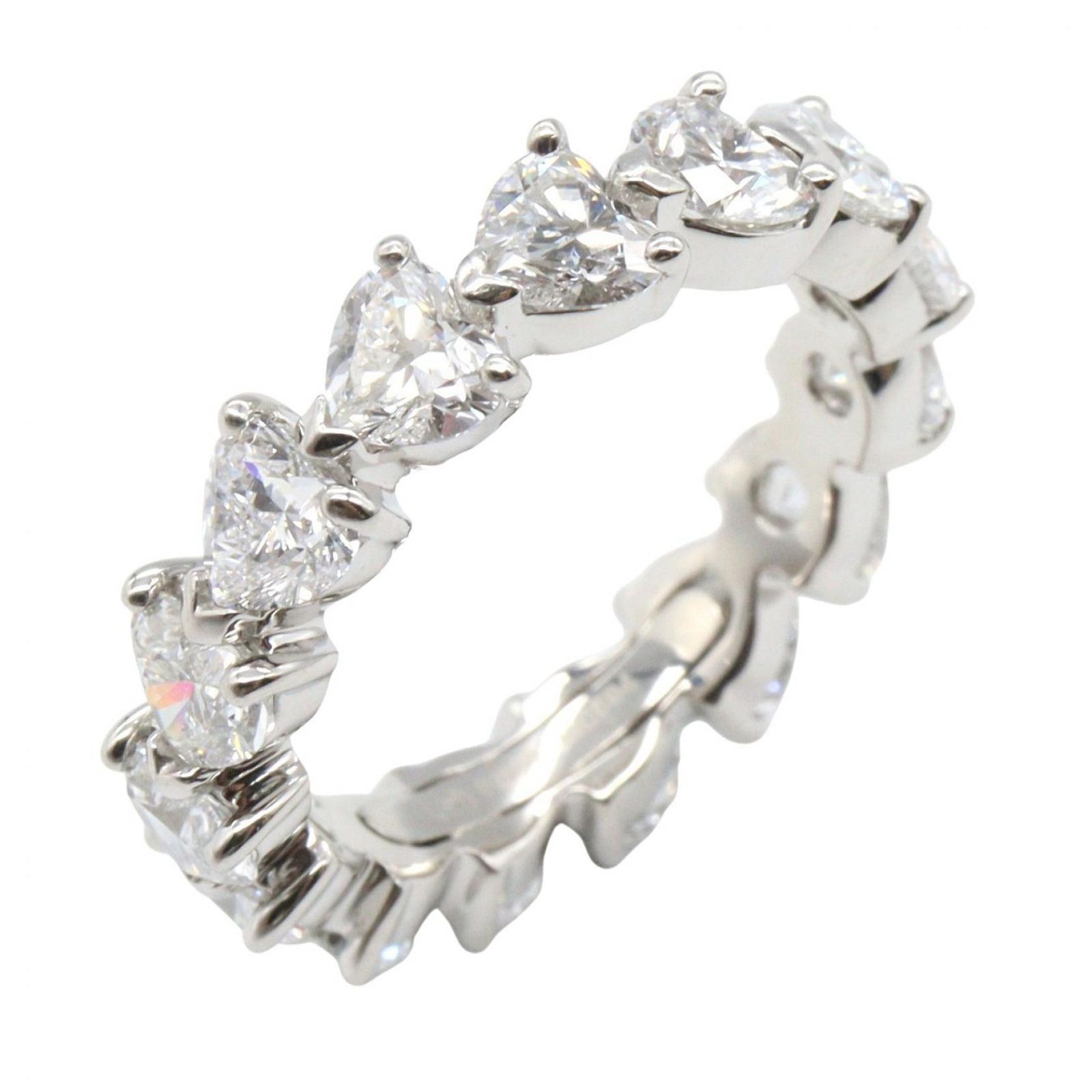ハリーウィンストン HARRY WINSTON リング・指輪 ブロングセット リング Pt950プラチナ ダイヤモンド ブロングセット リング レディース Used A