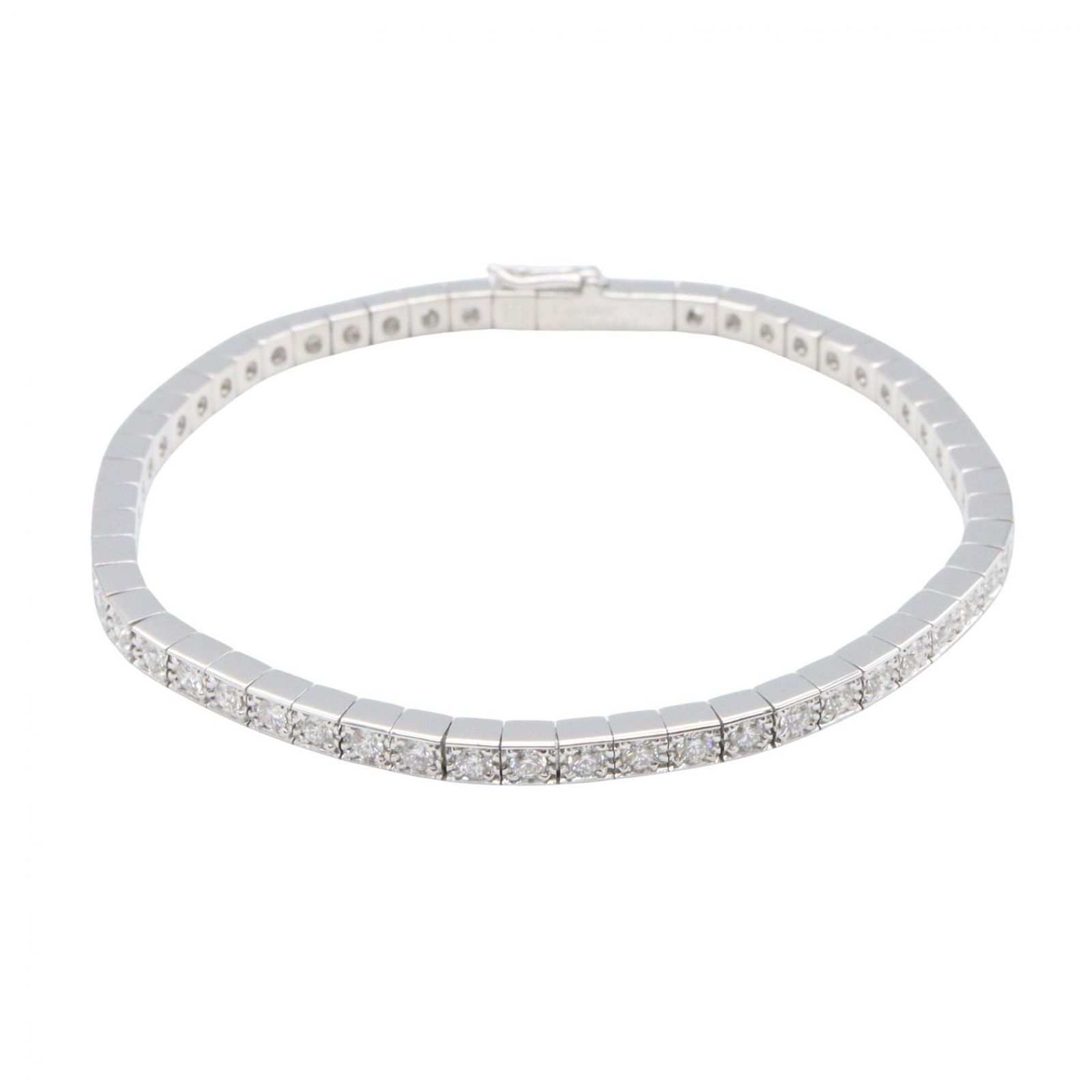 カルティエ CARTIER ブレスレット ラニエール ダイヤ ブレスレット 腕回15㎝ K18WG（ホワイトゴールド） ダイヤモンド ラニエール ダイヤ ブレスレット レディース