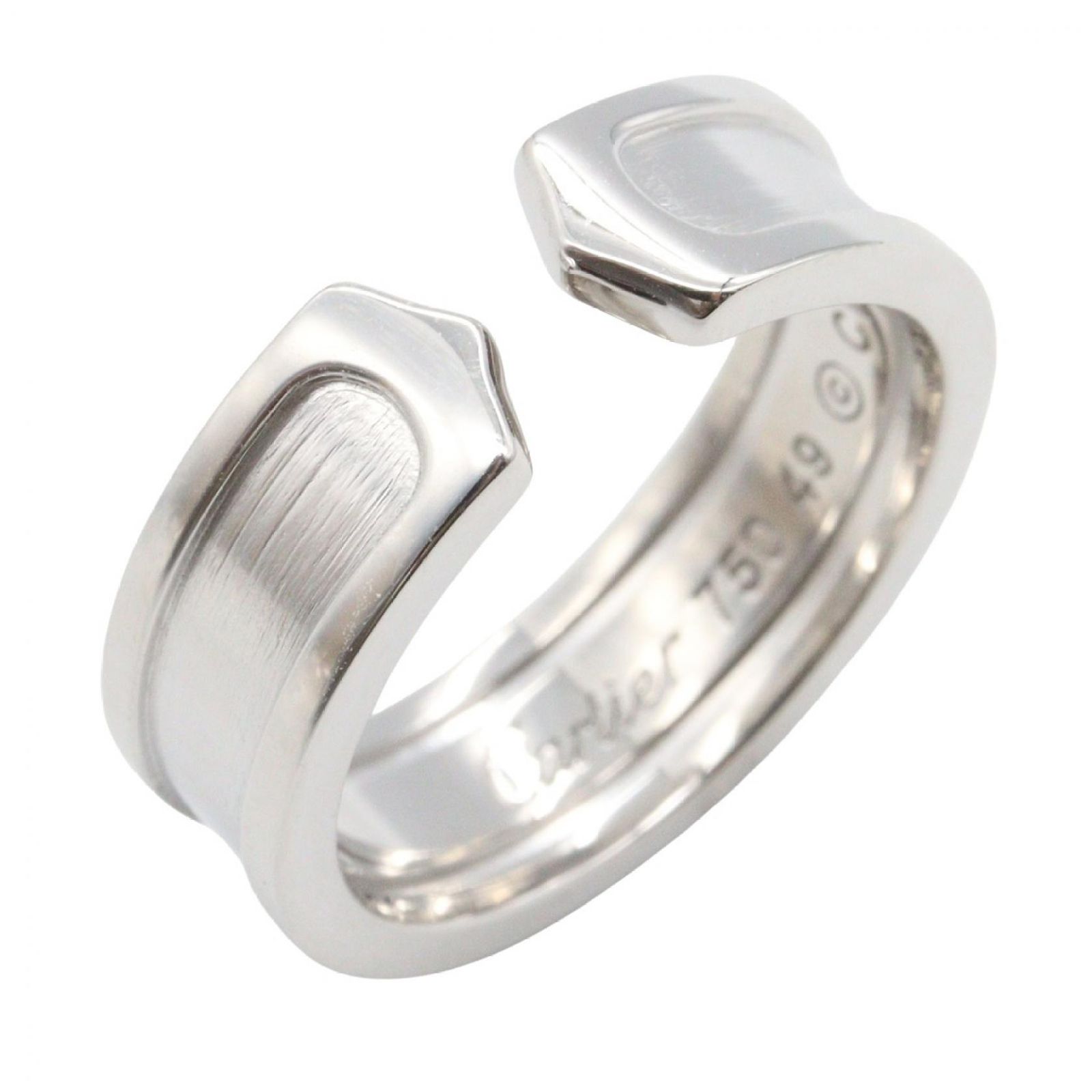 カルティエ CARTIER リング・指輪 C2 スモール リング K18WG（ホワイトゴールド） C2 スモール リング レディース Used A