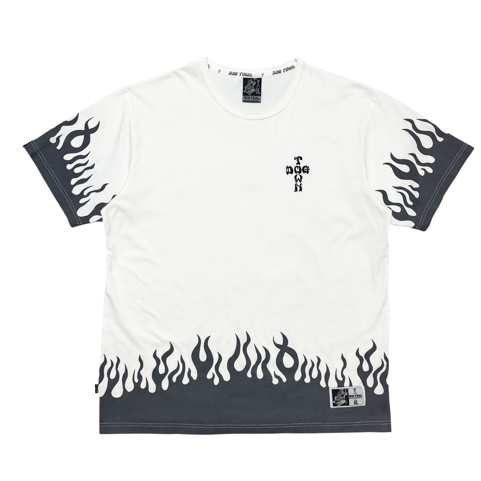 古着ドッグタウン DOG TOWN 半袖 Tシャツ BLACK DRAGON 黒龍 
