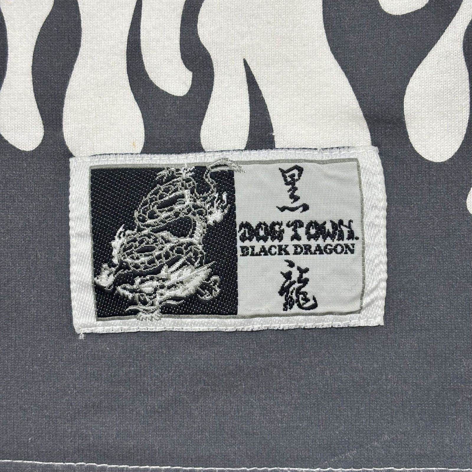 古着ドッグタウン DOG TOWN 半袖 Tシャツ BLACK DRAGON 黒龍